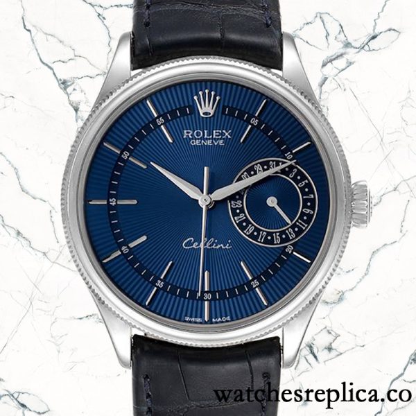 Rolex Cellini 39mm m50519-0011 Men's Automatic Blue Dial