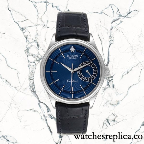 Rolex Cellini 39mm m50519-0011 Men's Automatic Blue Dial - Image 2