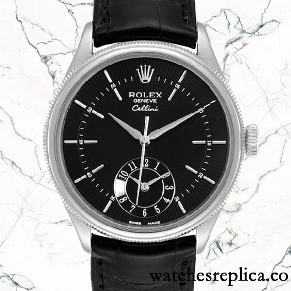 Rolex Cellini 39mm m50529-0007 Men's Black Dial