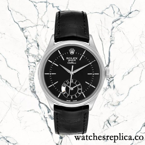 Rolex Cellini 39mm m50529-0007 Men's Black Dial - Image 2