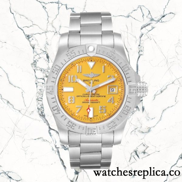 Breitling Avenger 46mm/44mm Men's A17331101I1A1 Yellow Dial Automatic - Image 2