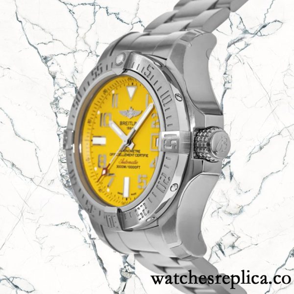 Breitling Avenger 46mm/44mm Men's A17331101I1A1 Yellow Dial Automatic - Image 3