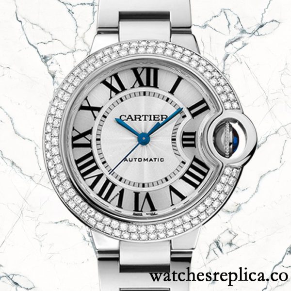 Cartier Ballon Bleu Around 10mm WE902065 Ladies Silver White Dial