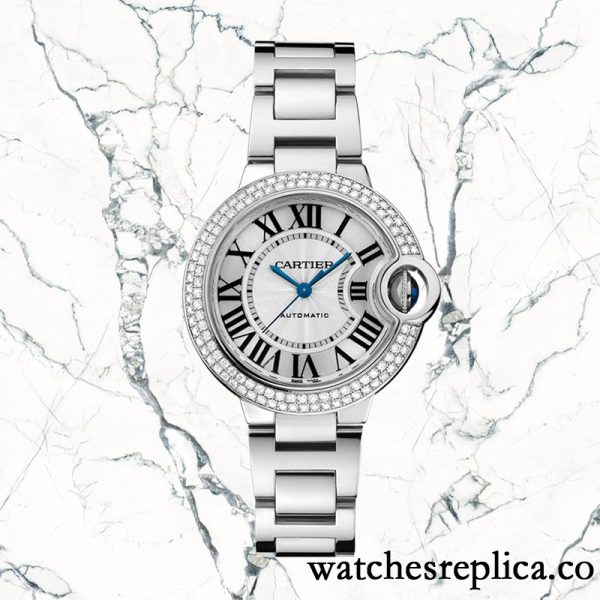 Cartier Ballon Bleu Around 10mm WE902065 Ladies Silver White Dial - Image 2