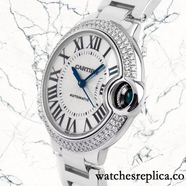 Cartier Ballon Bleu Around 10mm WE902065 Ladies Silver White Dial - Image 3