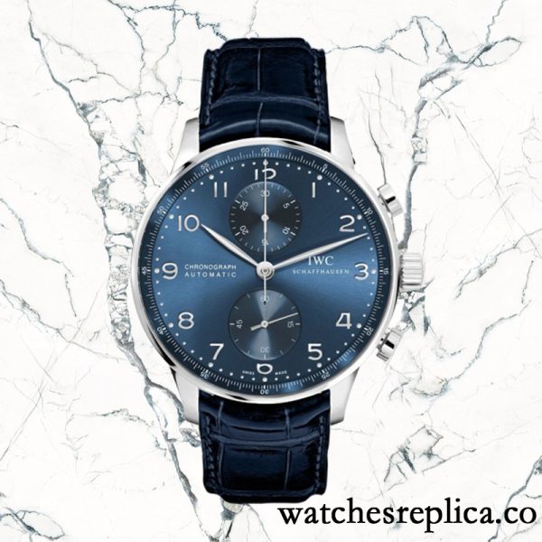 IWC Portuguese Chrono Men's IW371606 Around 13mm Automatic Blue Dial - Image 2