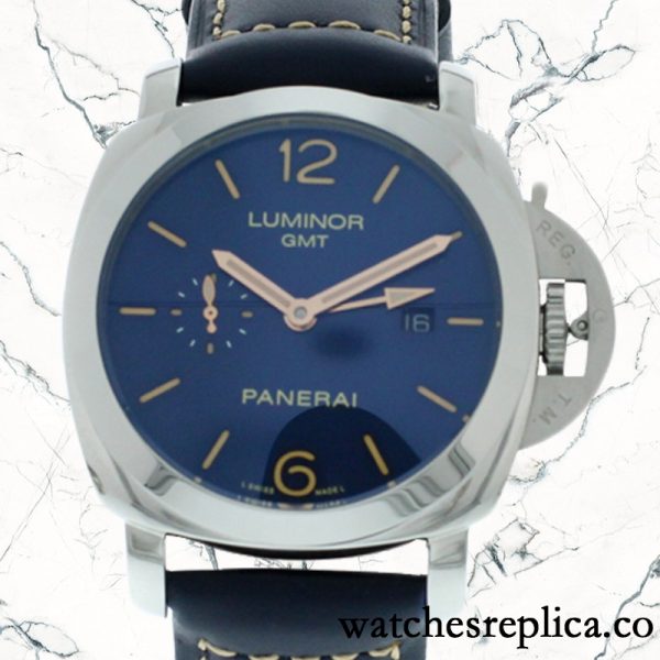 Panerai Luminor 1950 GMT 18mm PAM00688 Men's Automatic Blue Dial