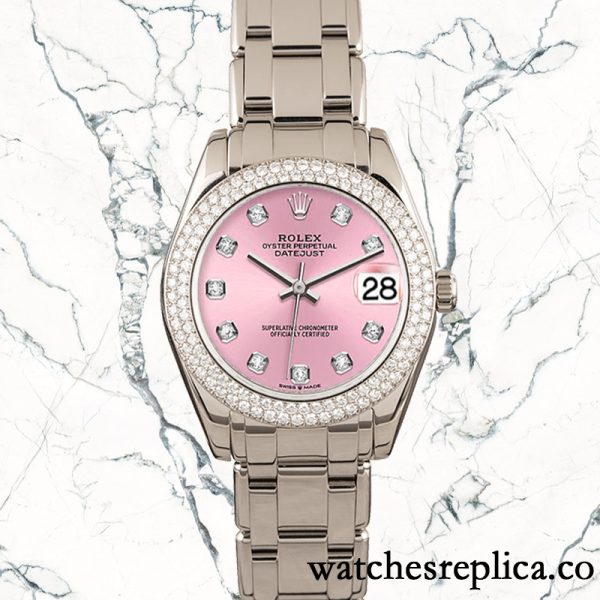 Rolex Pearlmaster 31mm Unisex 81339 Pink Dial Automatic - Image 2