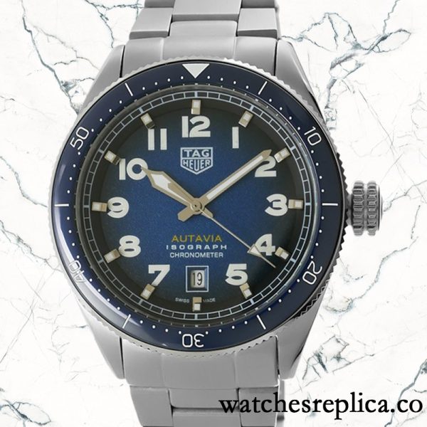 Tag Heuer Autavia WBE5116.EB0173 Men's 15mm Blue Dial