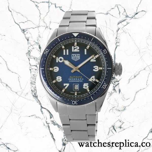 Tag Heuer Autavia WBE5116.EB0173 Men's 15mm Blue Dial - Image 2